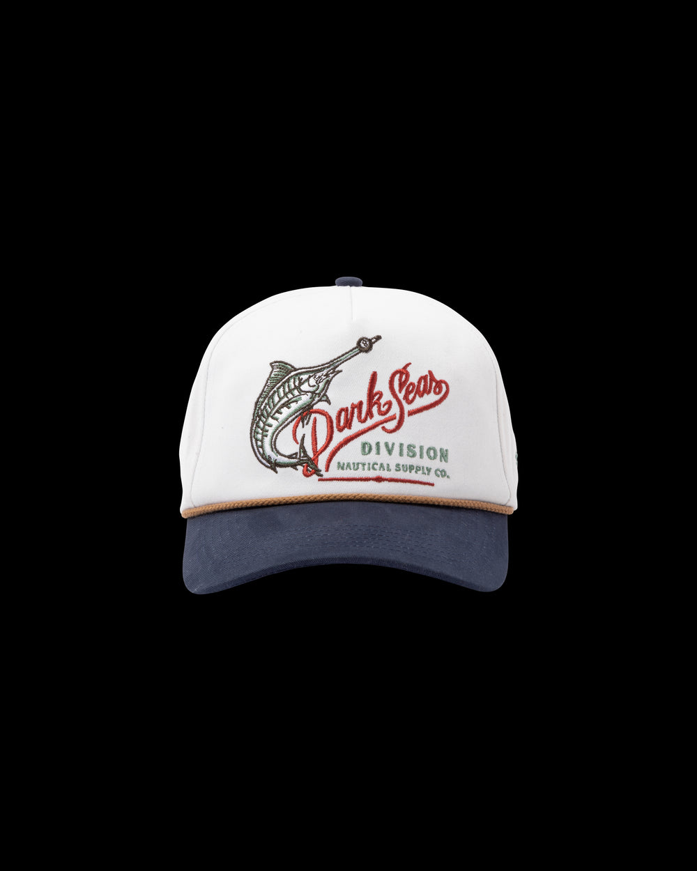 Reyes Hat in Off White and Navy