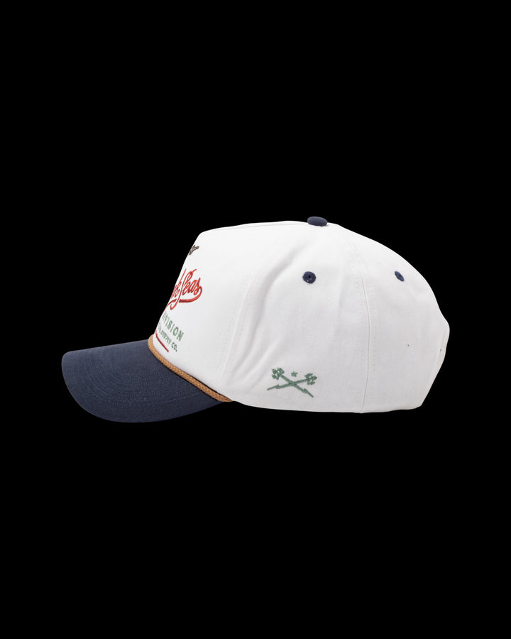 Reyes Hat in Off White and Navy