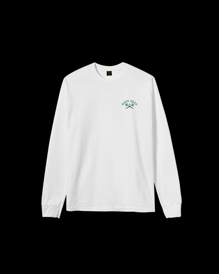 Never Sleep LS Tee in White
