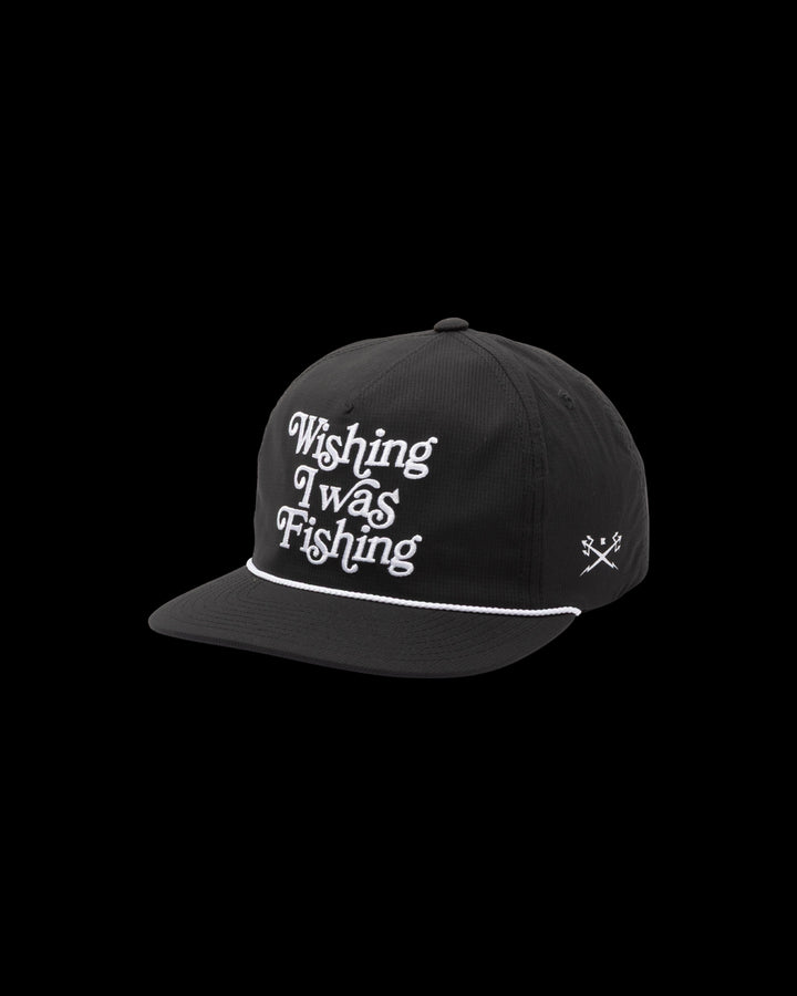 Wishin Nylon Hat in Black