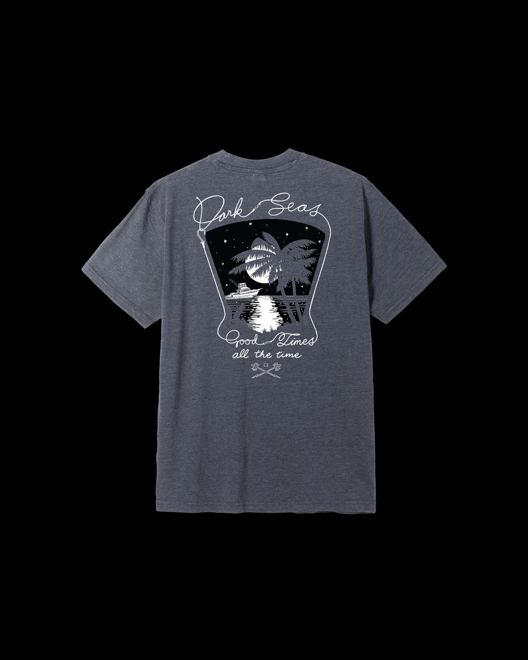 Nite Line Mineral Tee in Heather Navy