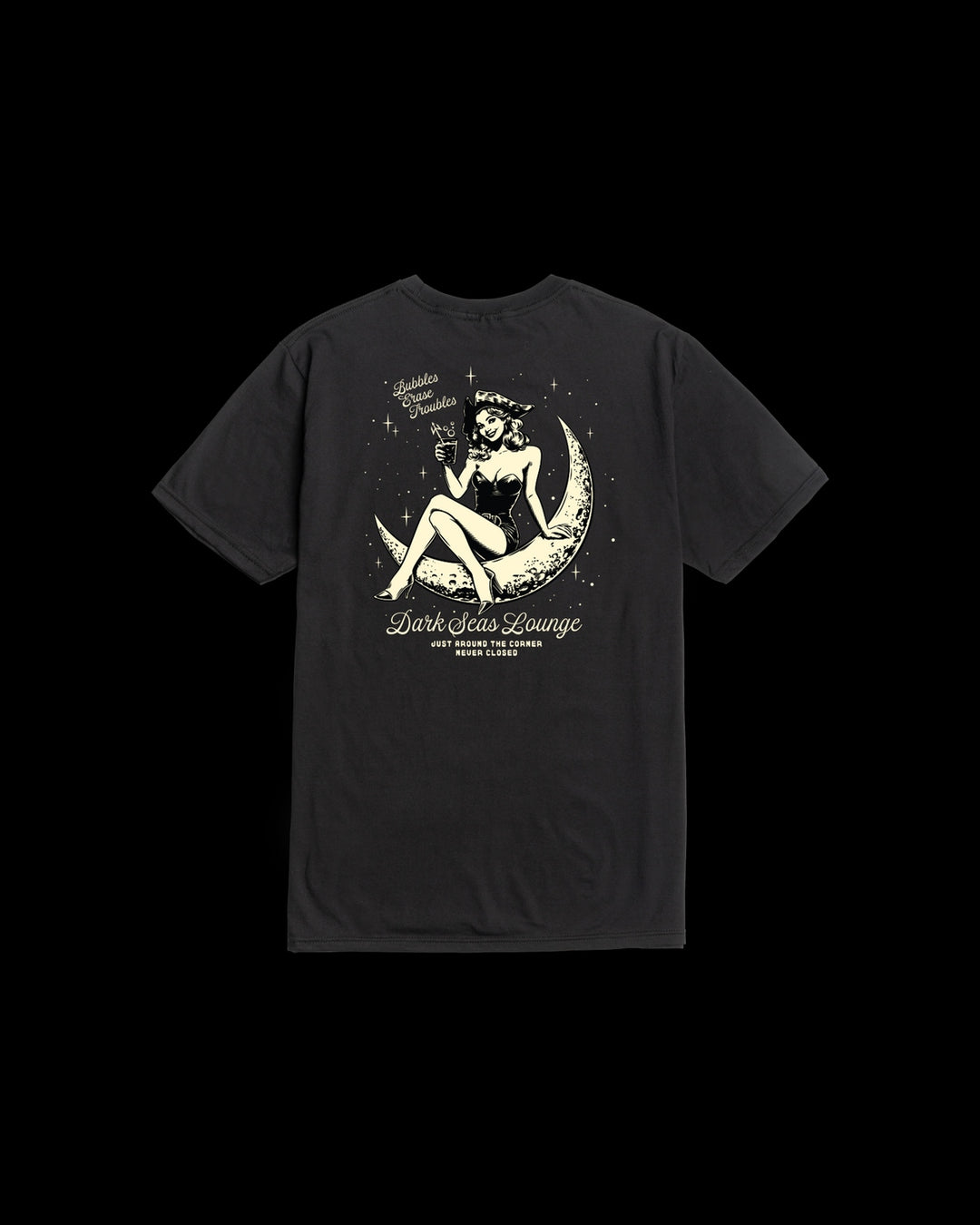 Moon Maiden Premium Tee in Black