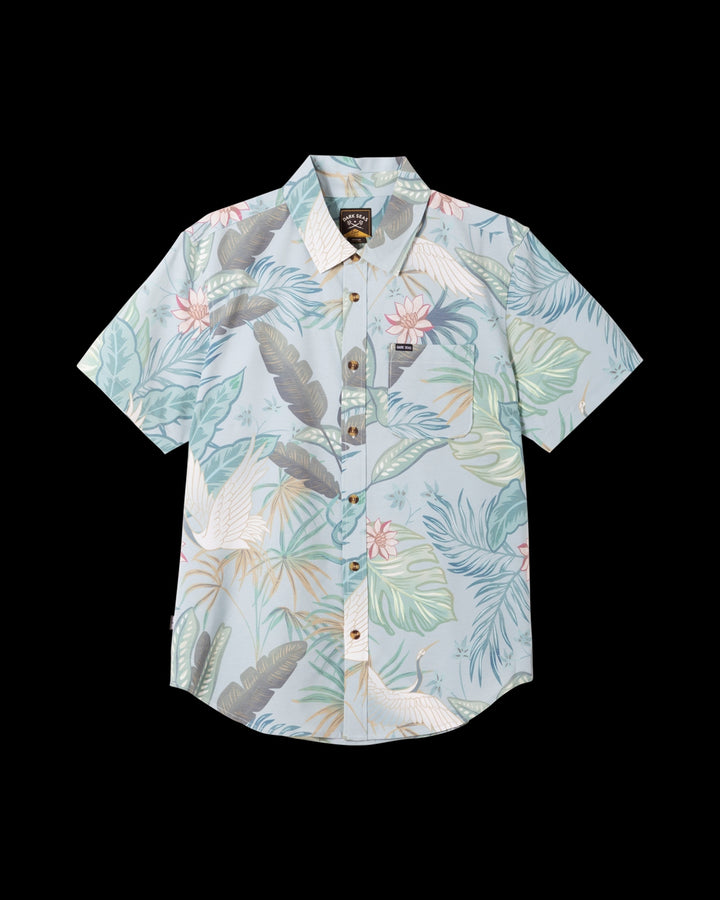 Terra Vista Woven Short Sleeve in Light Blue