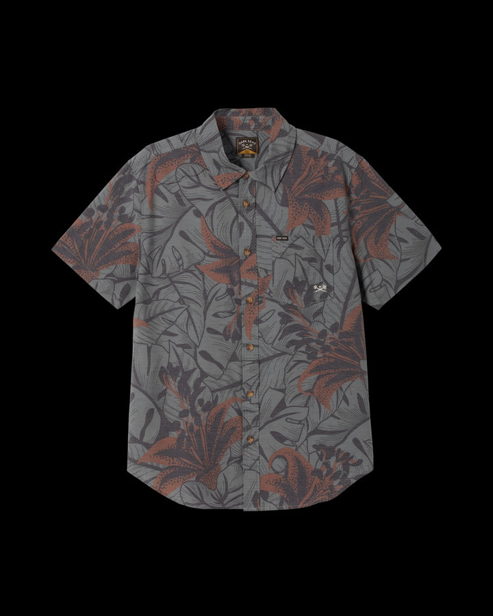 Webster Woven Short Sleeve in Charcoal