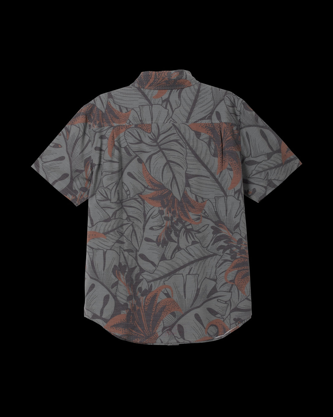 Webster Woven Short Sleeve in Charcoal