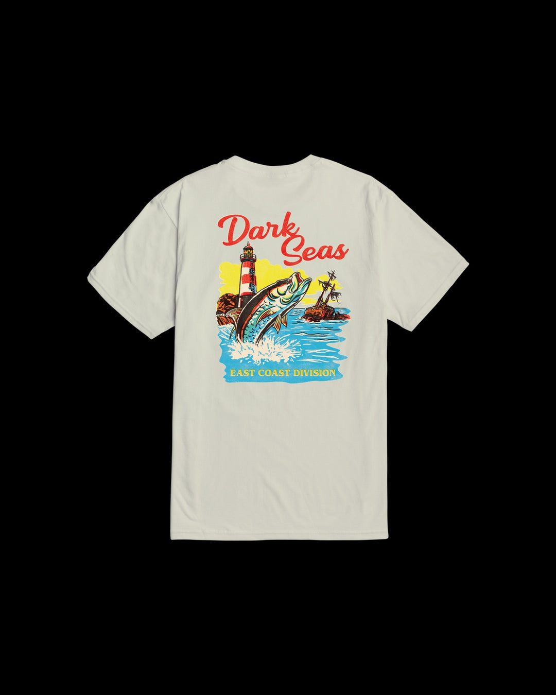 East Coast Water Decal Tee in Cream