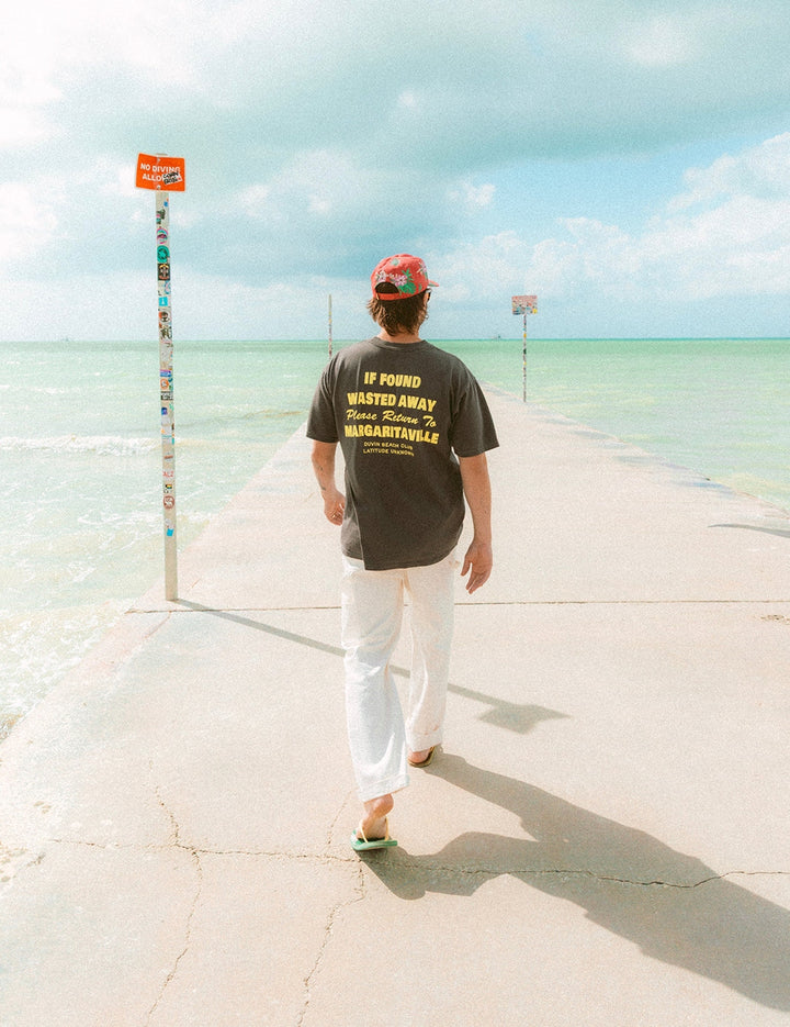 Marg Please Return Tee in Black
