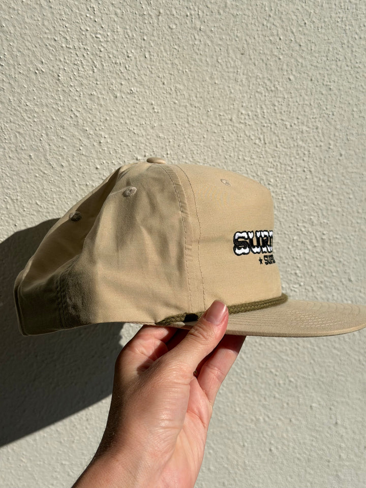 OG Surfwest Rope Trucker Hat in Dune