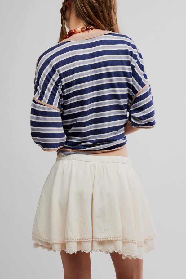 Lady Tulip Mini Skirt in Tea