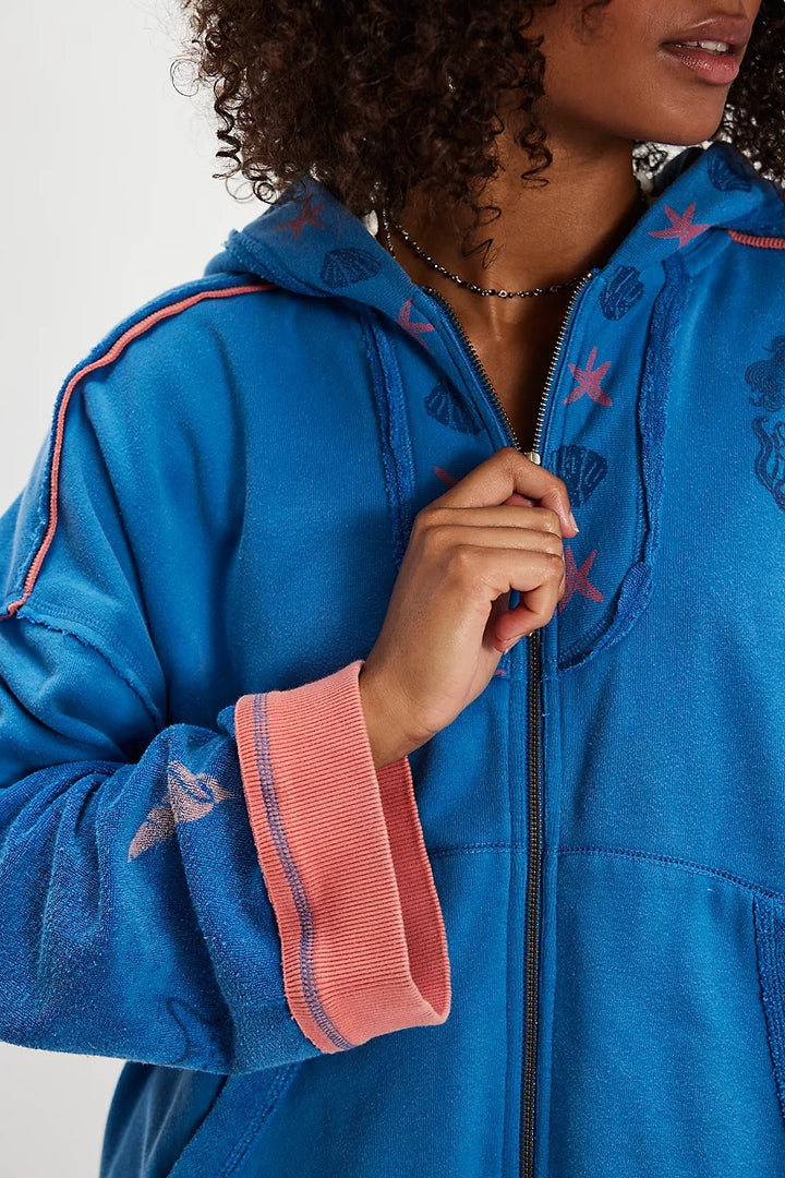 Seashell Cardi in Blue Combo