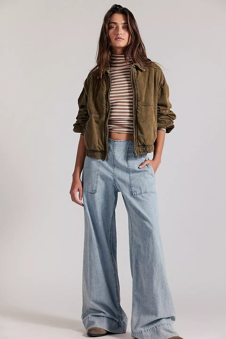 We the Free Beezy Denim Pull-On Jeans in Dusk