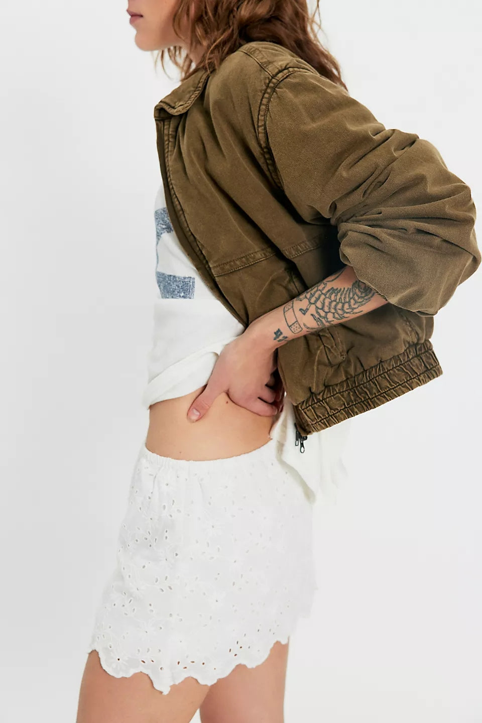 Eyes On You Skort in Ivory