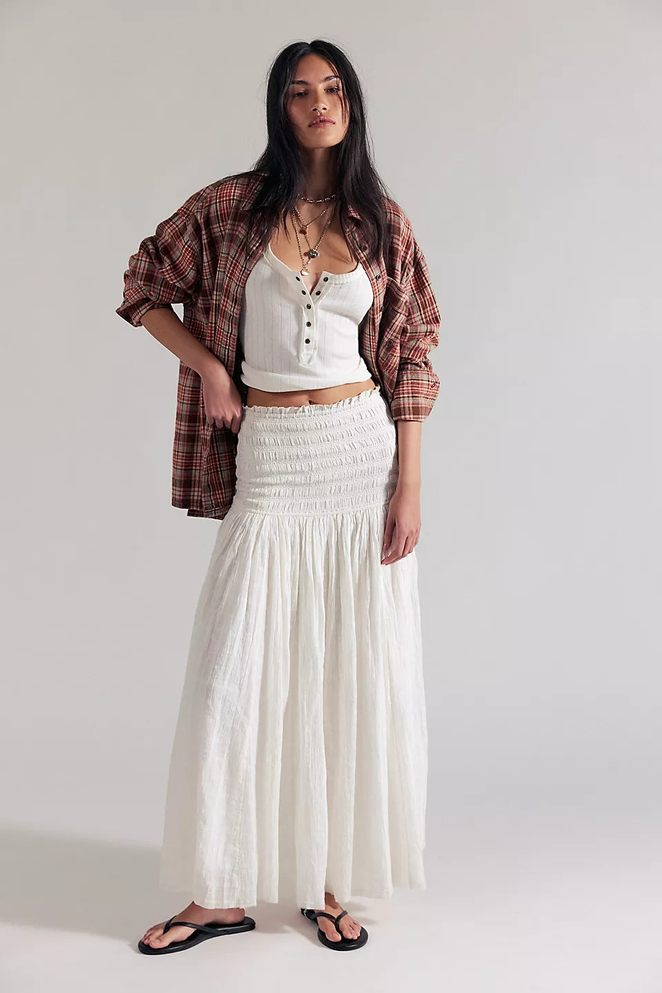 Raven Solid Maxi in Ivory