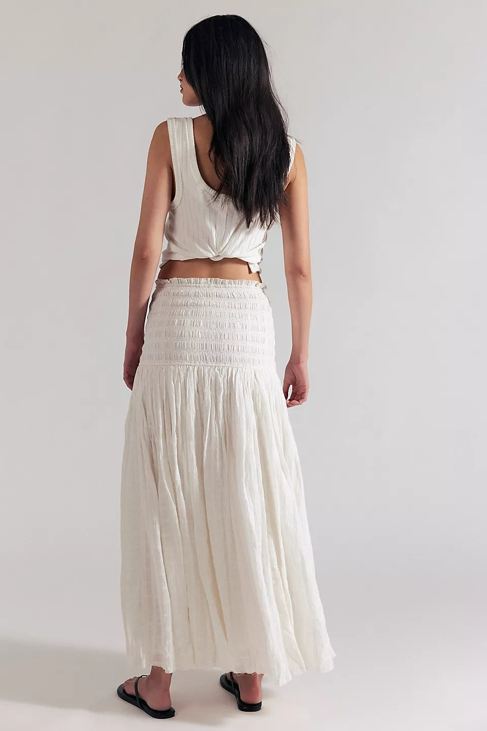 Raven Solid Maxi in Ivory