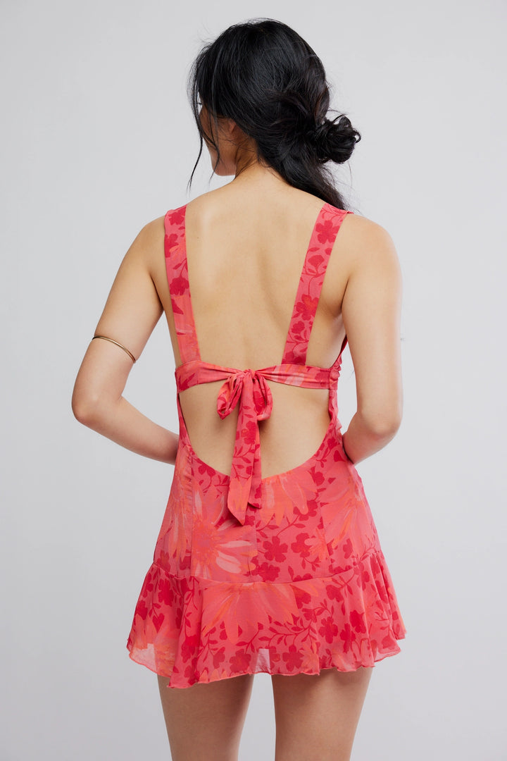 Heat of the Momment Mini Dress in Tart Berry Combo