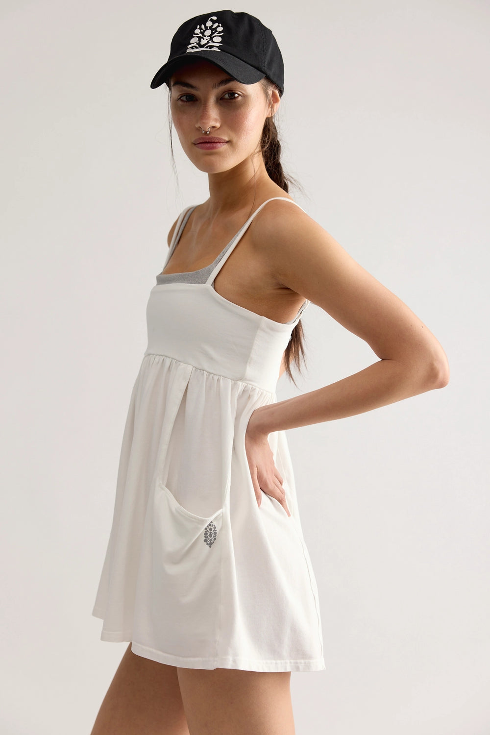 Hot Shot Strappy Romper in White