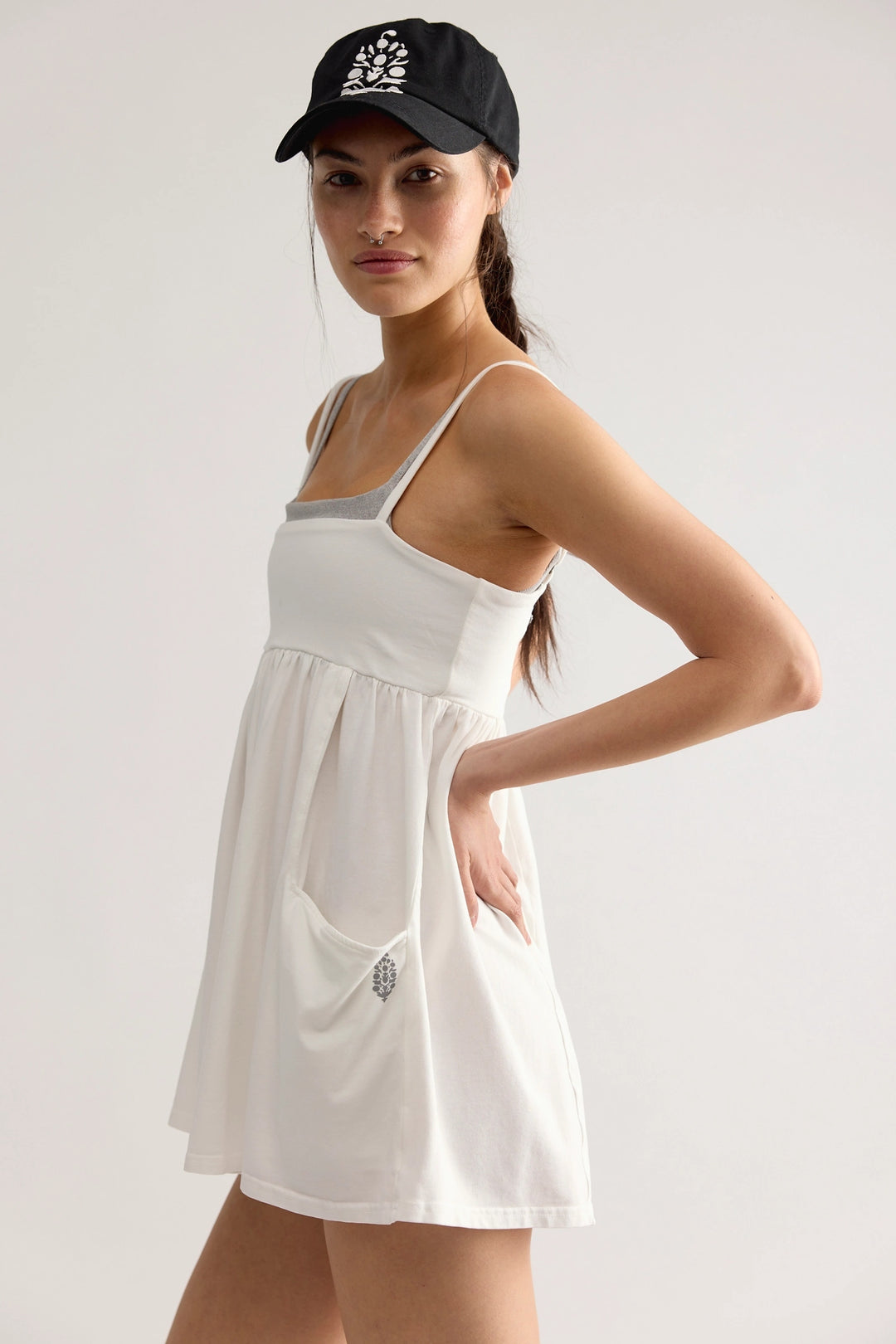 Hot Shot Strappy Romper in White