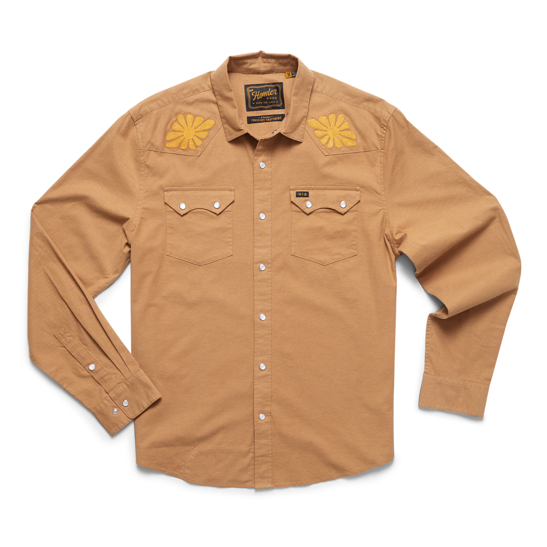 Crosscut Deluxe Snapshirt in Deep Thoughts Fawn