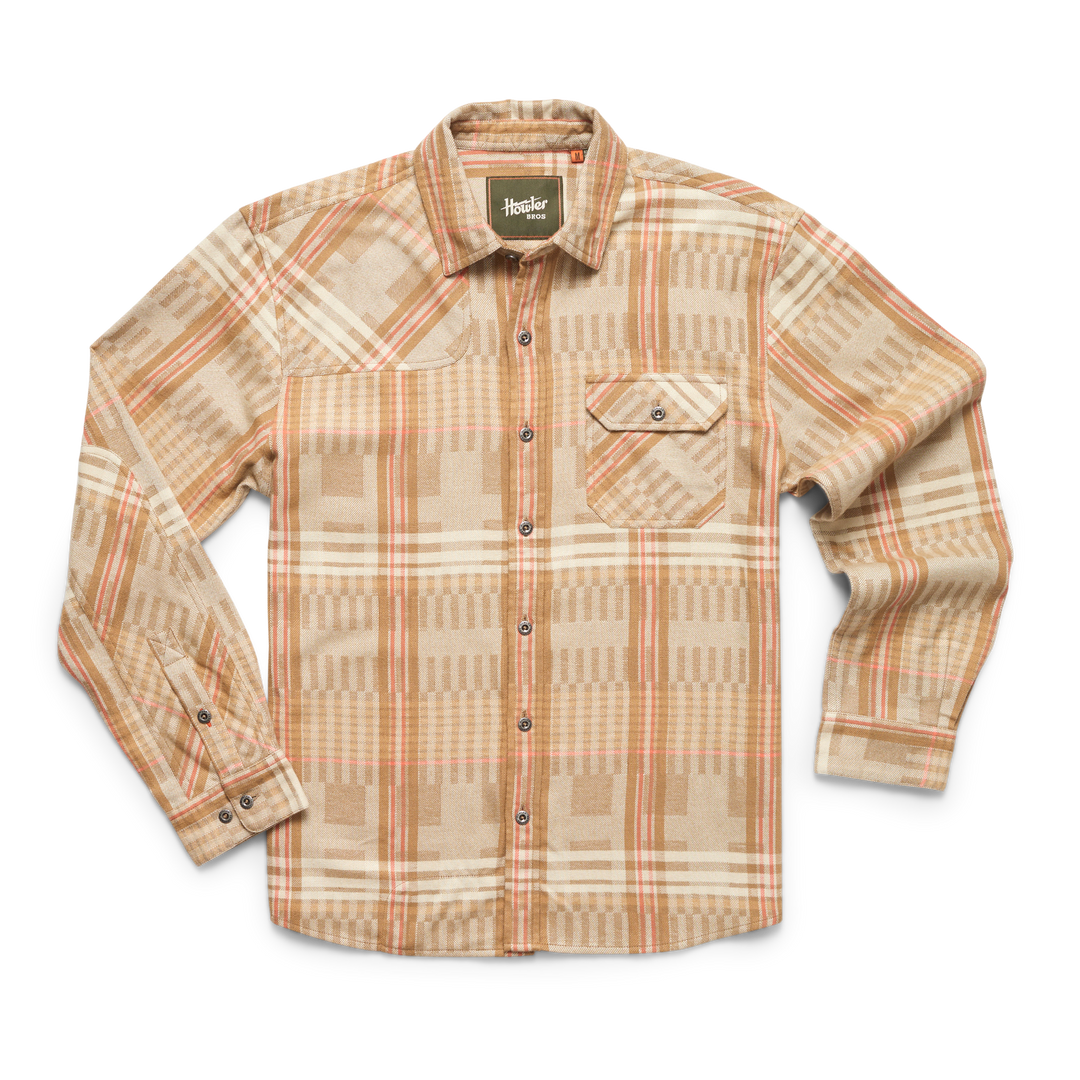 Harker's Flannel in Conor Plaid Natural