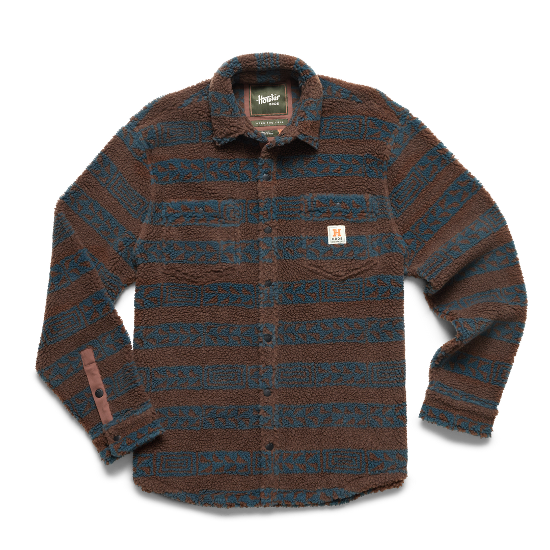 Allegheny Fleece Overshirt in Hanko Stripe