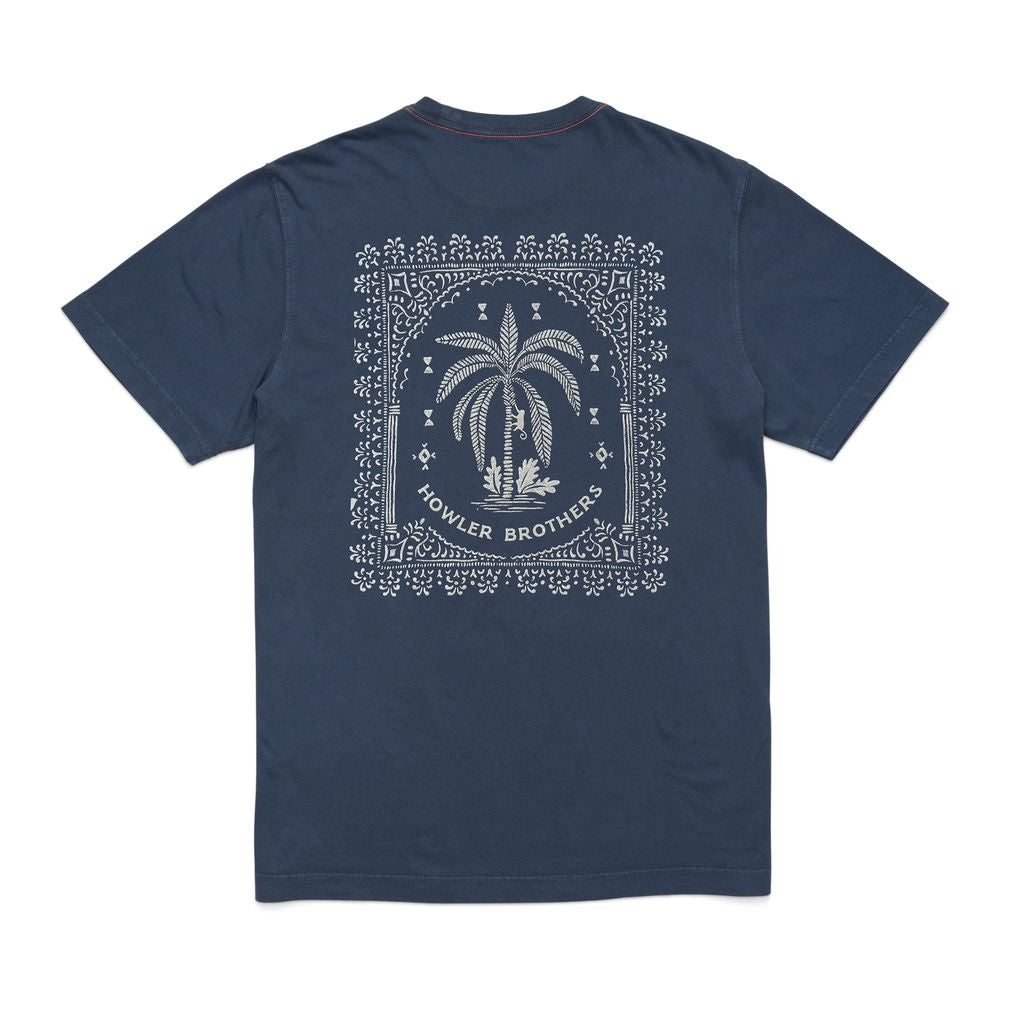 Palmetto Print Tee in Key Largo