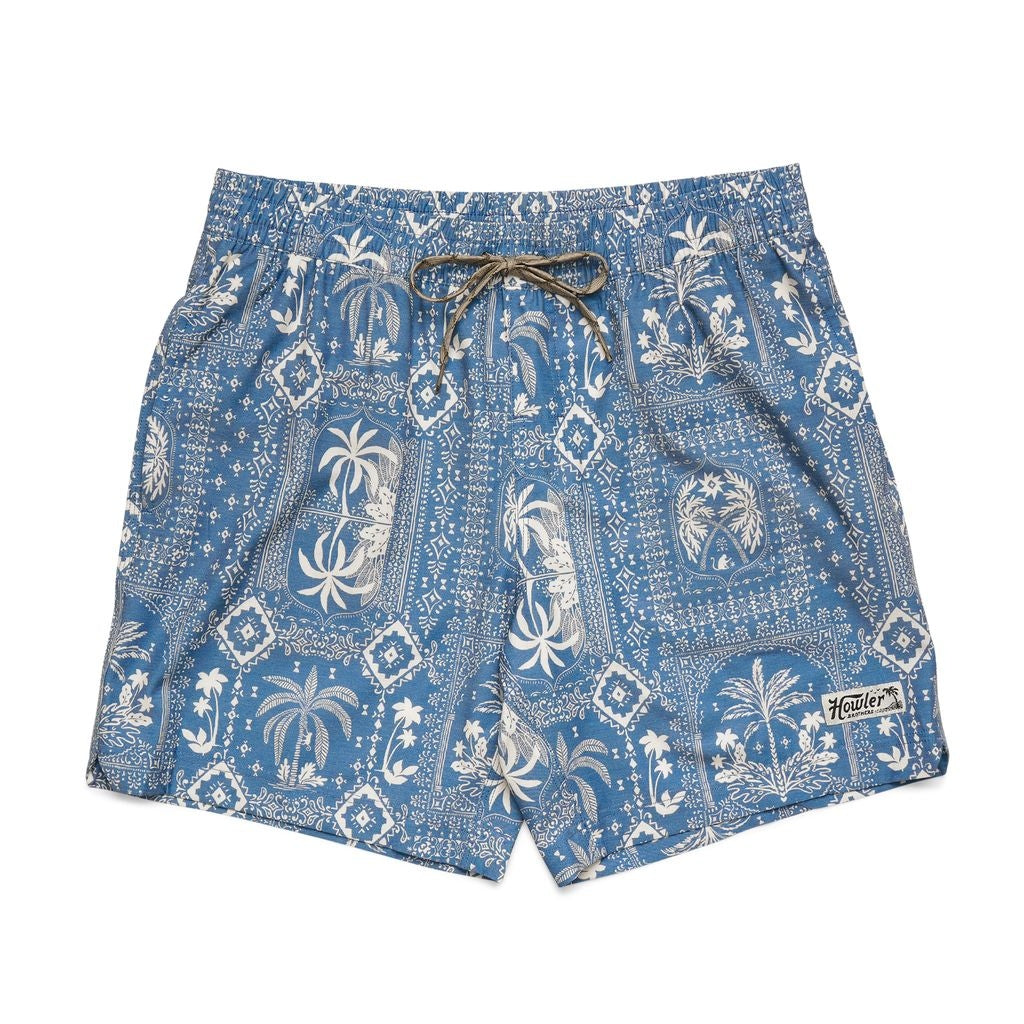Deep Set Boardshorts in Palmetto Prophecy Storm Blue