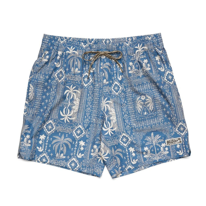 Deep Set Boardshorts in Palmetto Prophecy Storm Blue