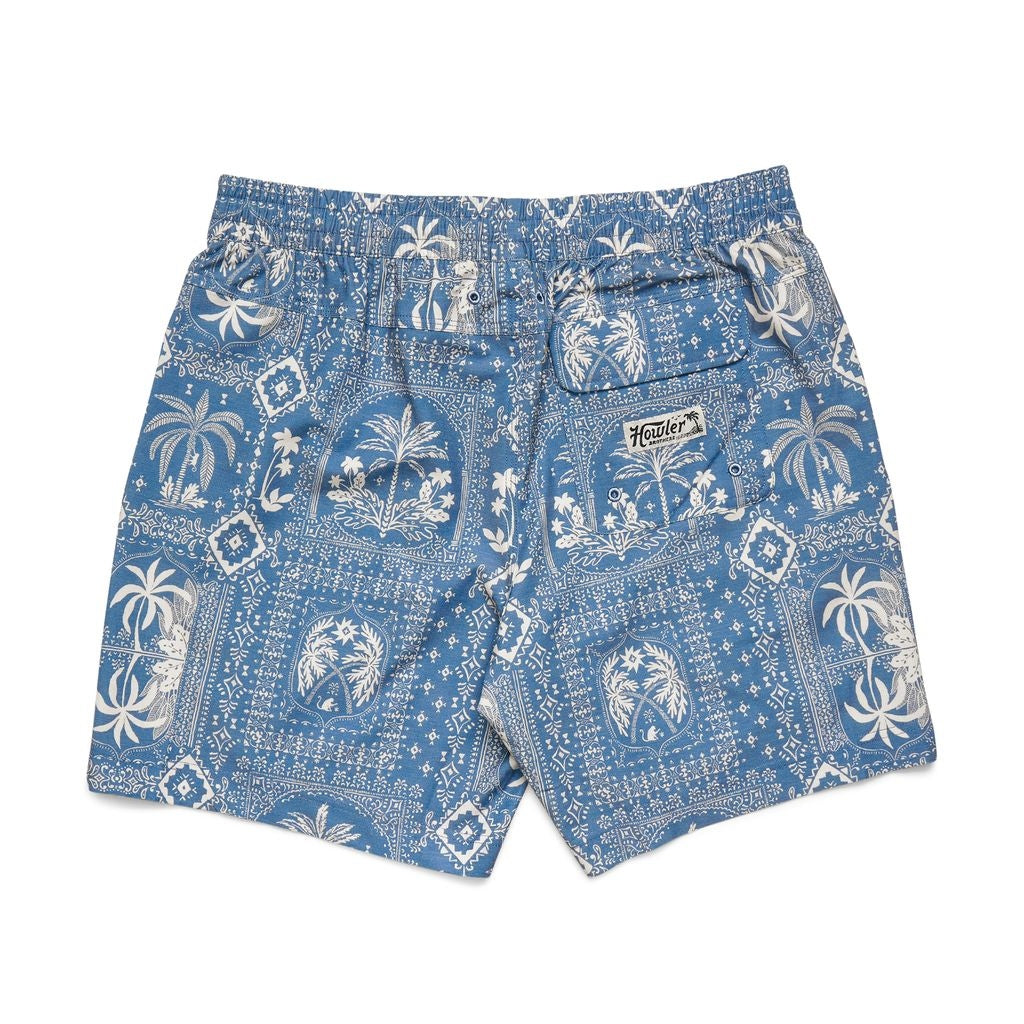 Deep Set Boardshorts in Palmetto Prophecy Storm Blue