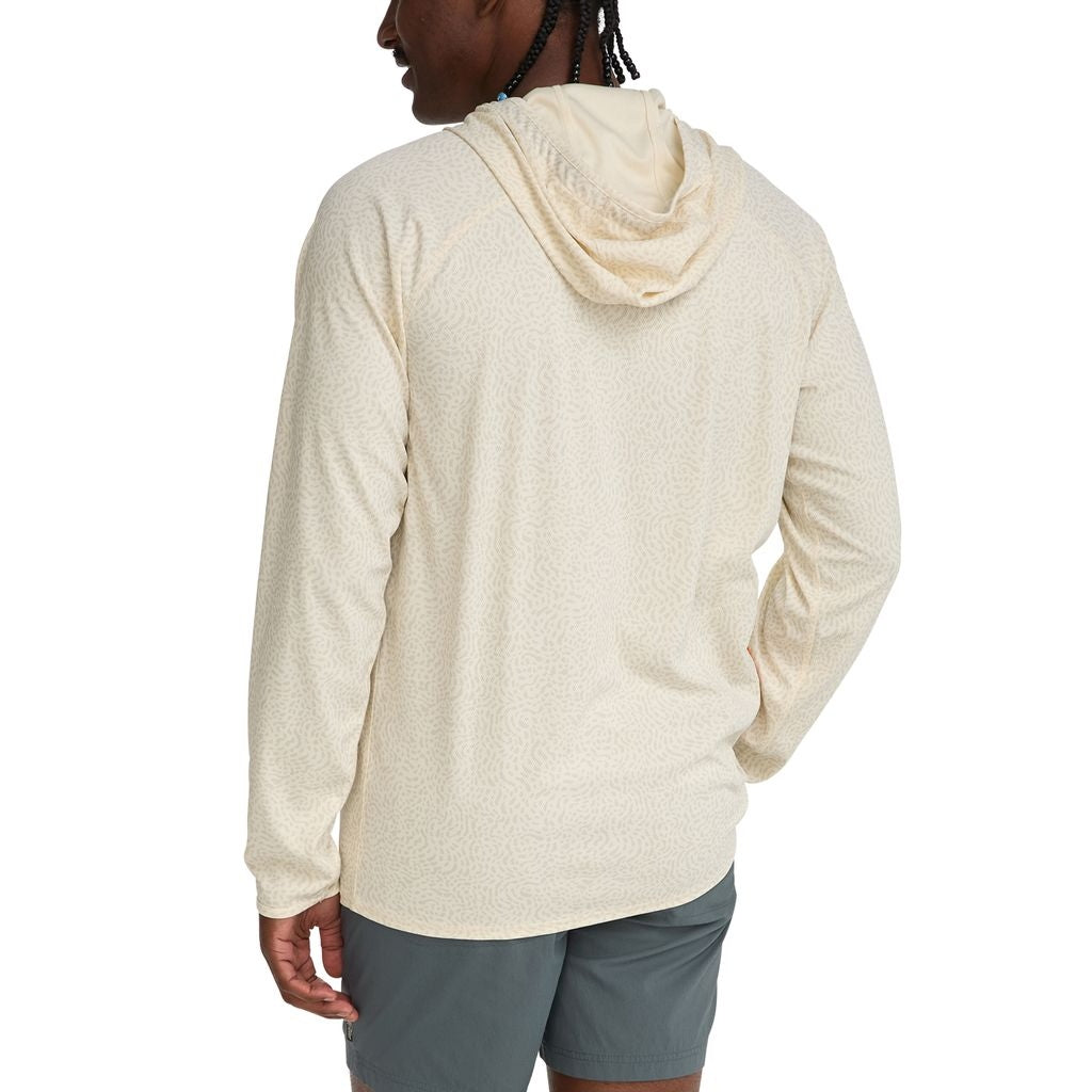 Loggerhead Hoodie in Pond Patterns Bone