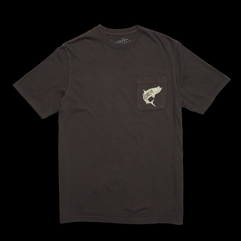 Dancin' King Pocket T-shirt in Antique Black