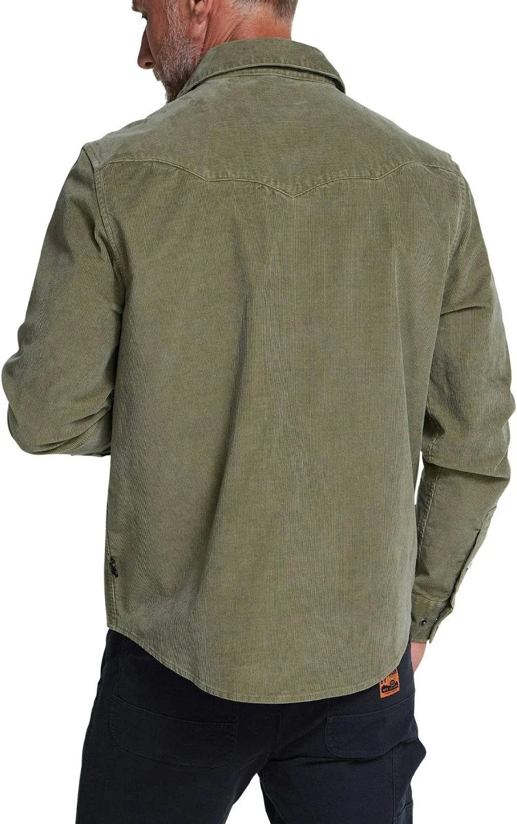 Banning Cord Snapshirt in Aloe