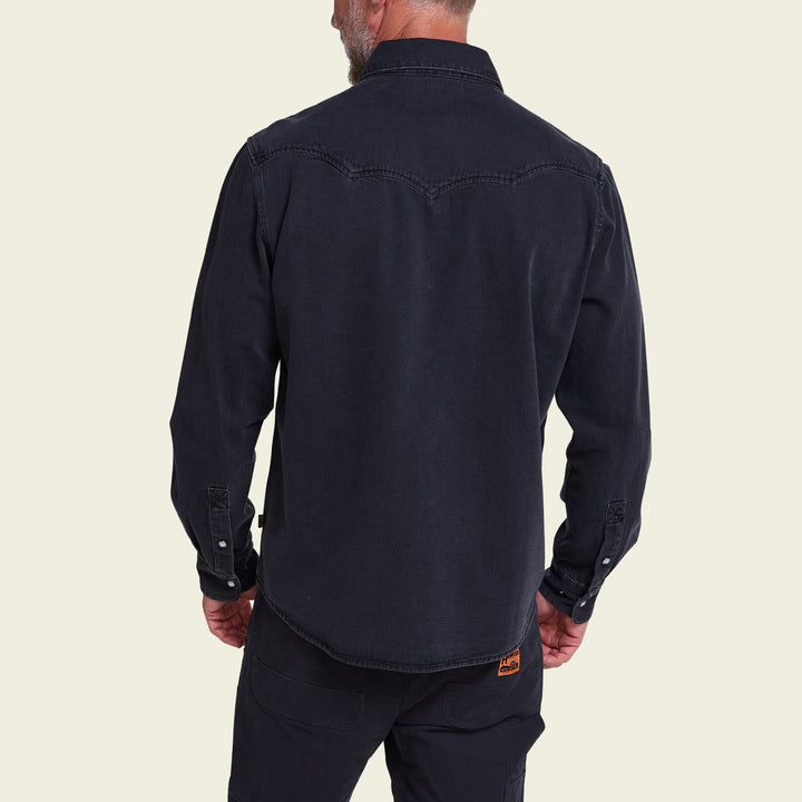 Dust Up Denim Snapshirt in Morrison Black