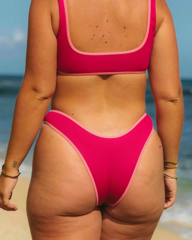 Mullberry Ribbed Cheeky Bottoms