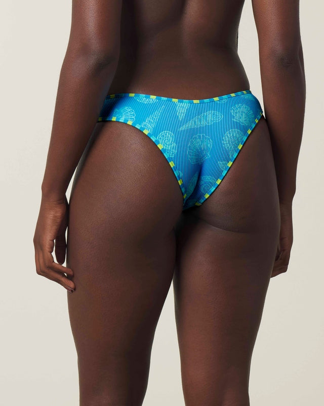 Playa Ribbed Cheeky Bikini Bottoms