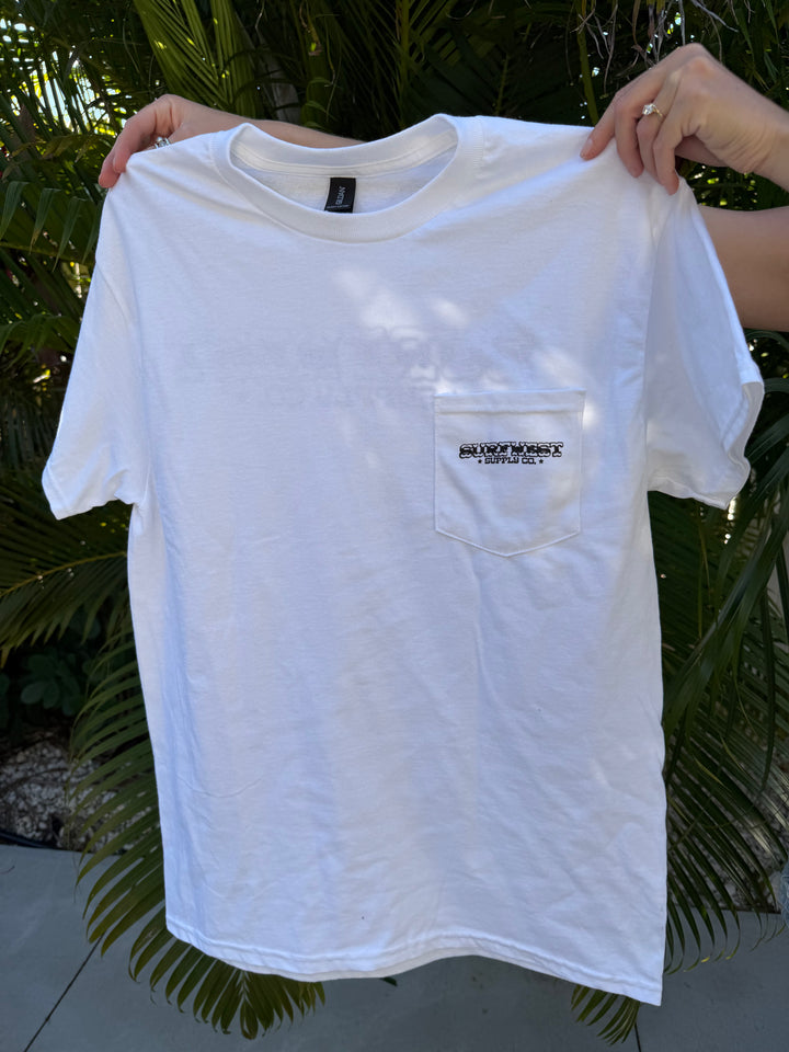 OG Surfwest Pocket Tee in White