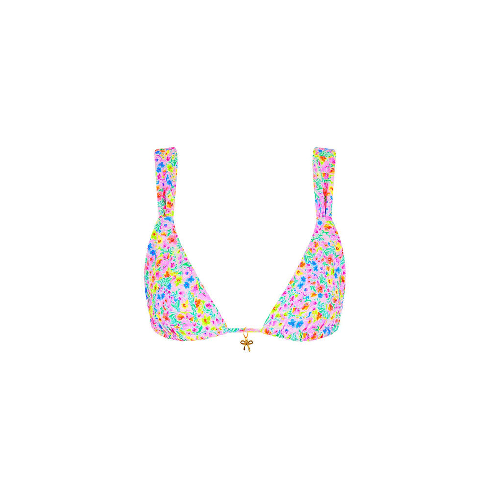 Slide Bralette Bikini Top in Moonflower