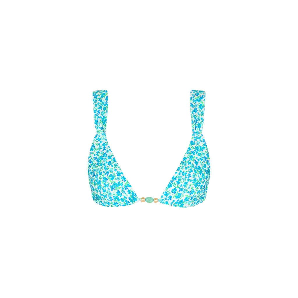 Slide Bralette Top in Ocean Aura