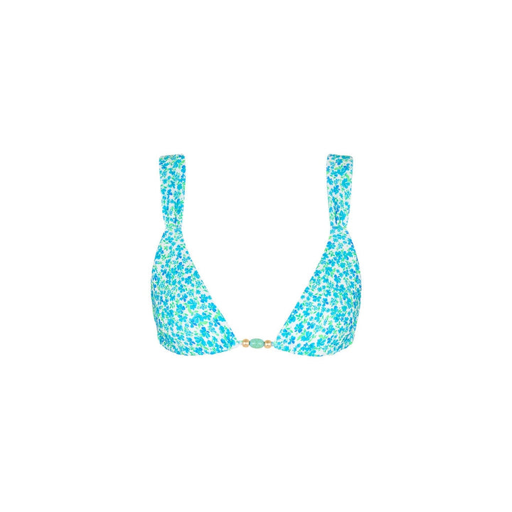Slide Bralette Top in Ocean Aura