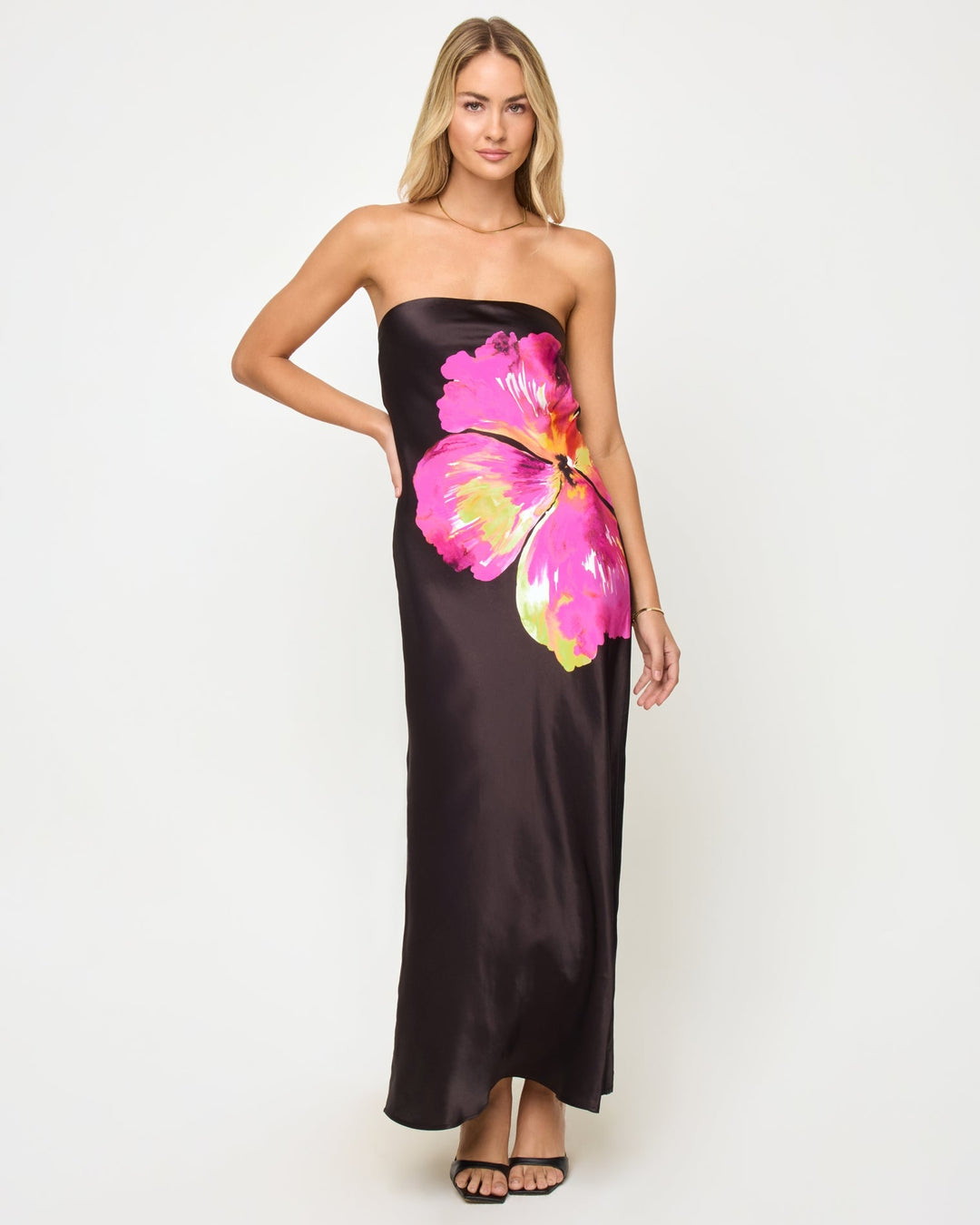 Spring In Love Dress in After Midnight Hibiscus