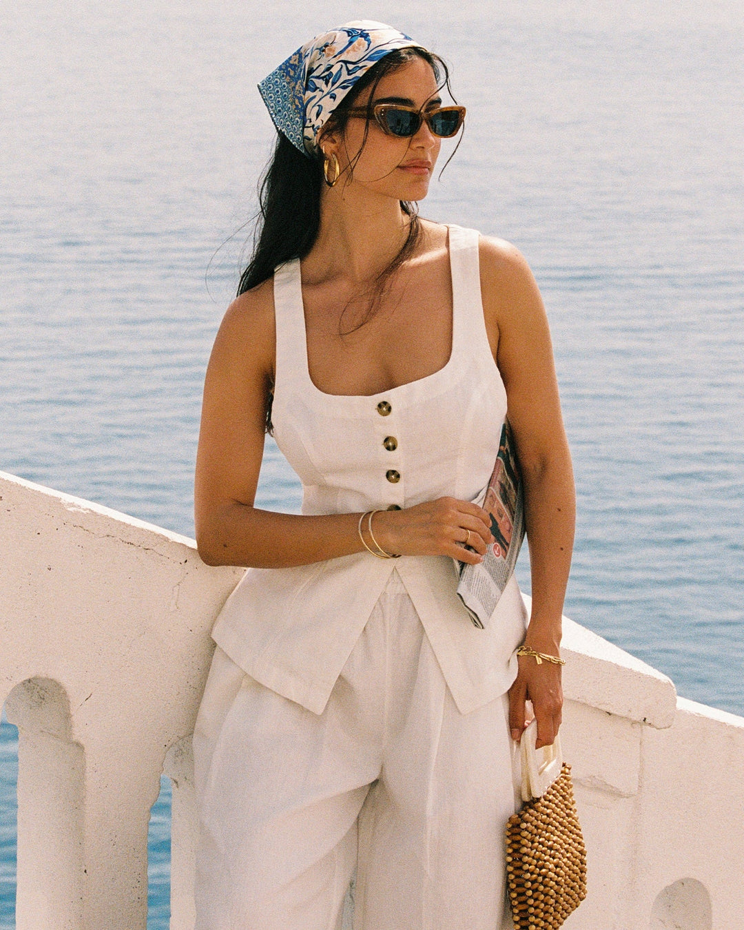 Sofie Vest in White