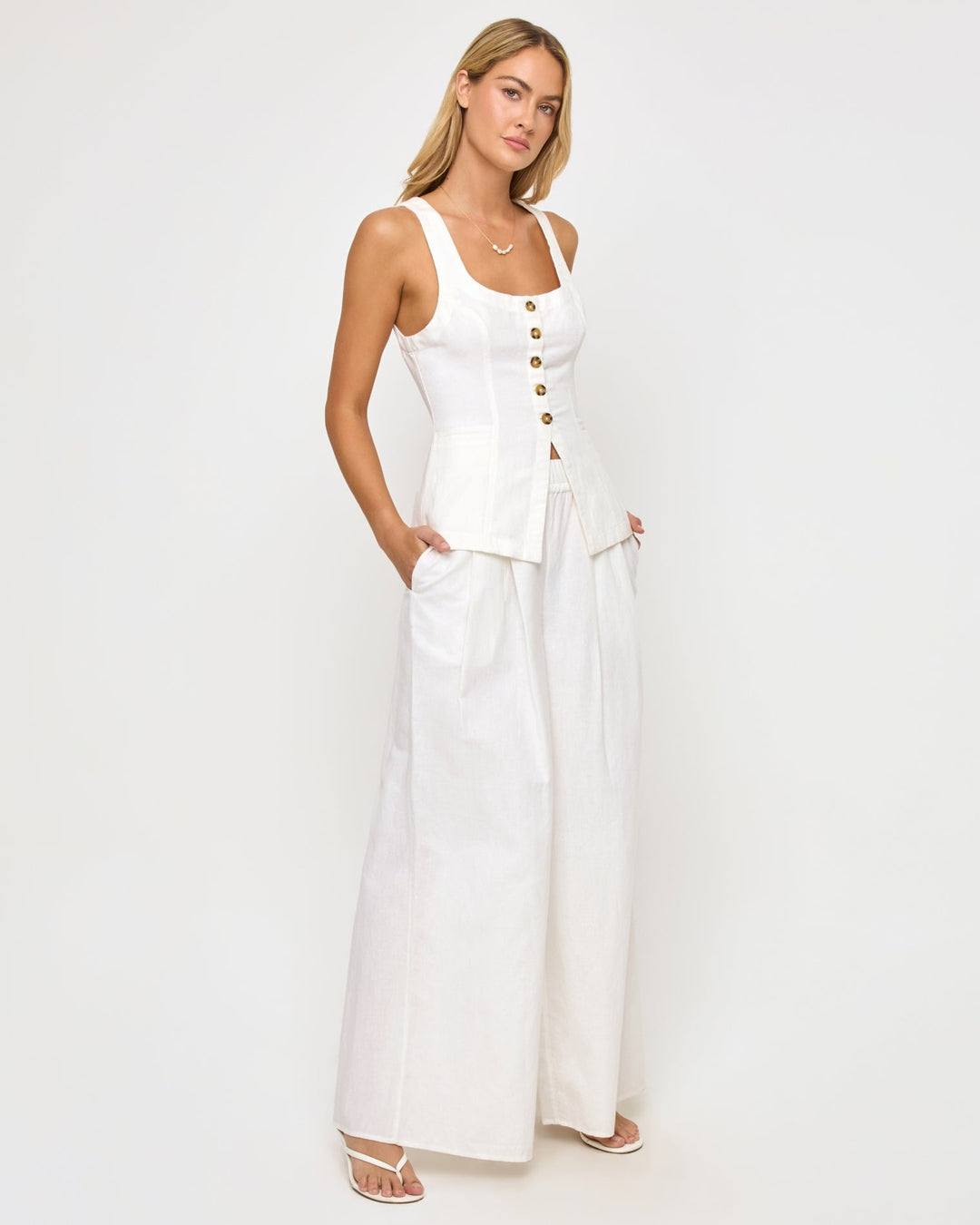 Sofie Vest in White