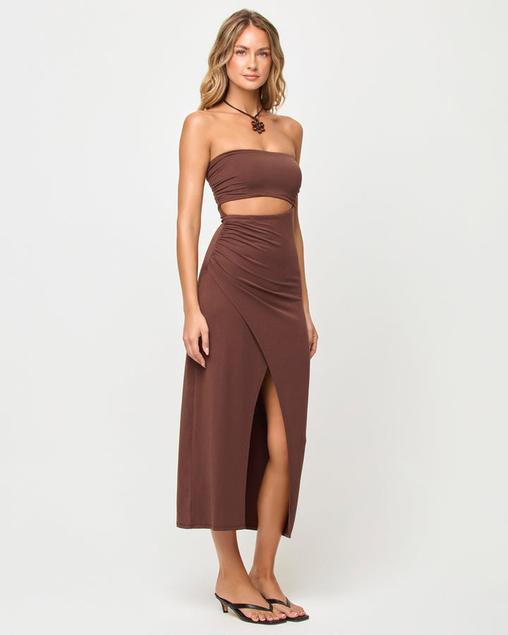 Corsica Dress in Espresso