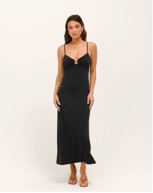 Freya Maxi Dress in Black