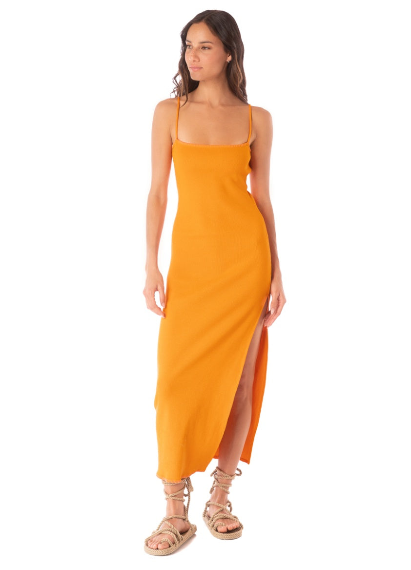 Neon Orange Lucca Dress