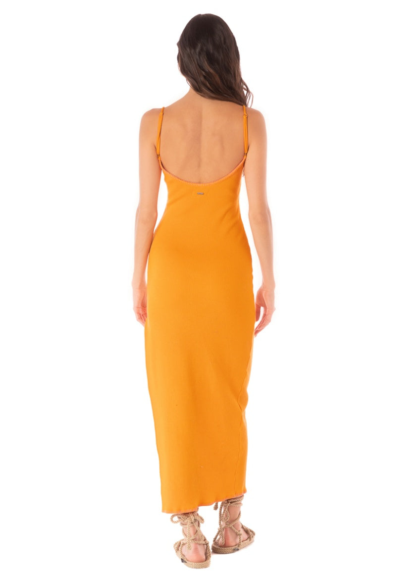 Neon Orange Lucca Dress