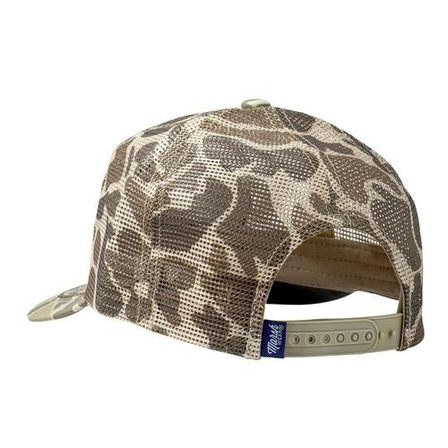 Outpost Mesh Trucker Hat in Khaki Mallard Camo