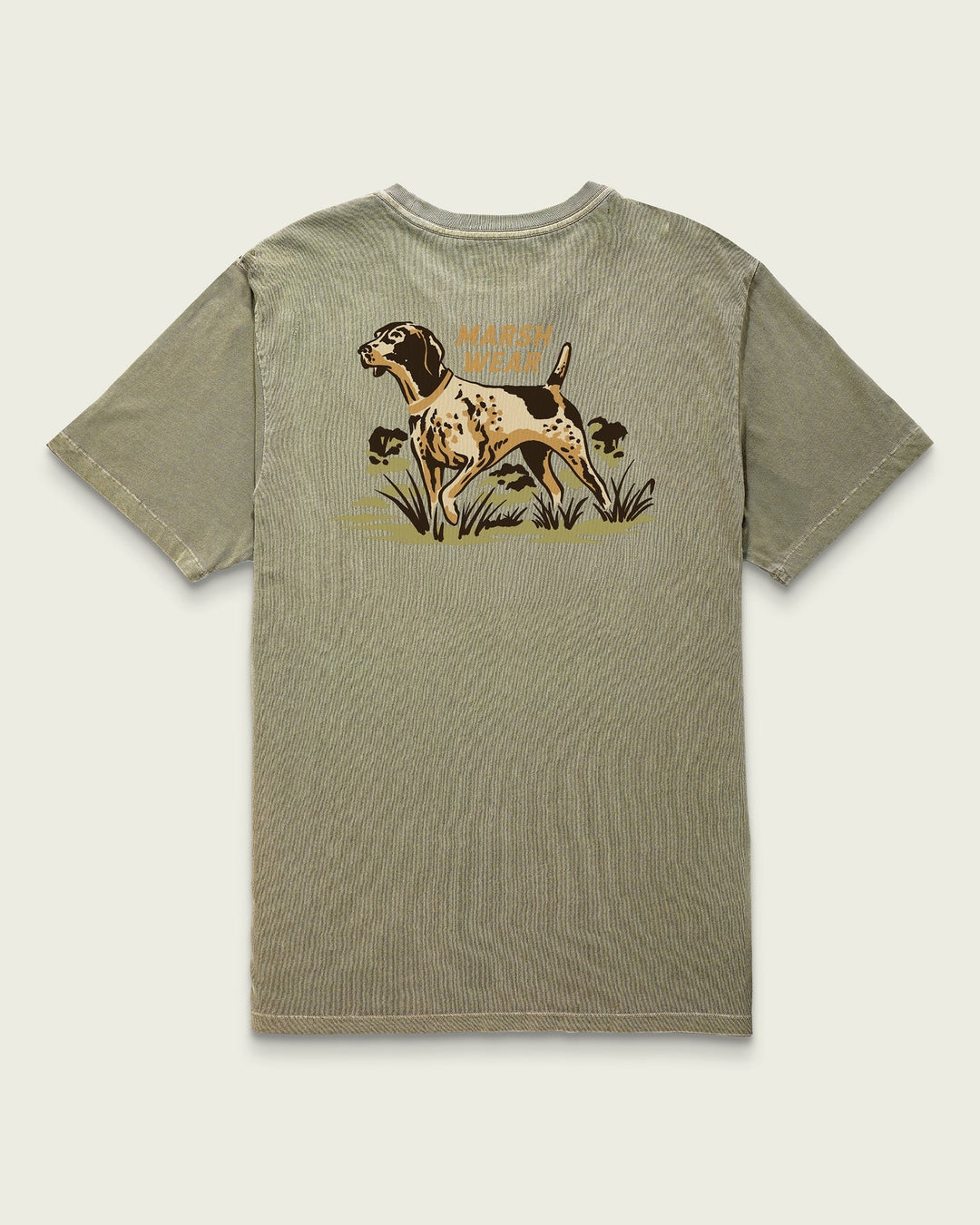 Heritage Pointer Short Sleeve Tee in Vintage Moss