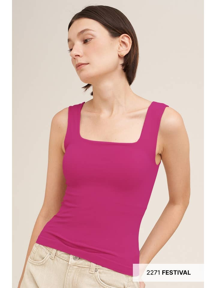Clean Line Square Top in Festival