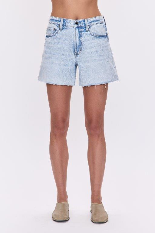 Kenendy Relaxed Mid Rise Cut Off Short in Reef