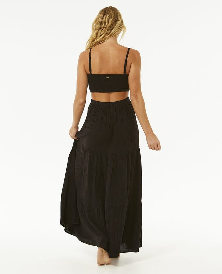 Premium Surf Maxi Dress in Black